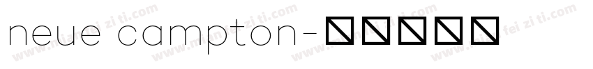 neue campton字体转换